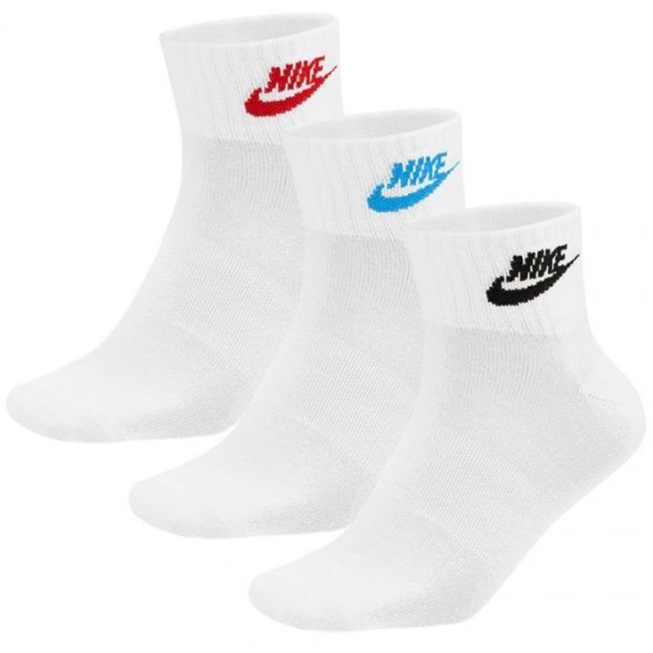 Kojinės su frotiniu audiniu Nike NSW Everyday Essential, 3 poros, baltos