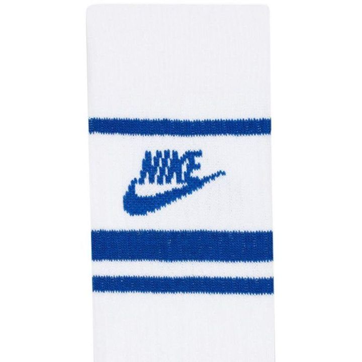 Kojinės iki 1/3 blauzdos Nike Everyday Essential, 3 poros, baltos ir mėlynos