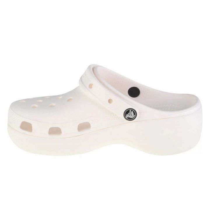 Moteriškos klumpės su paaukštintu padu Crocs Classic Platform, baltos