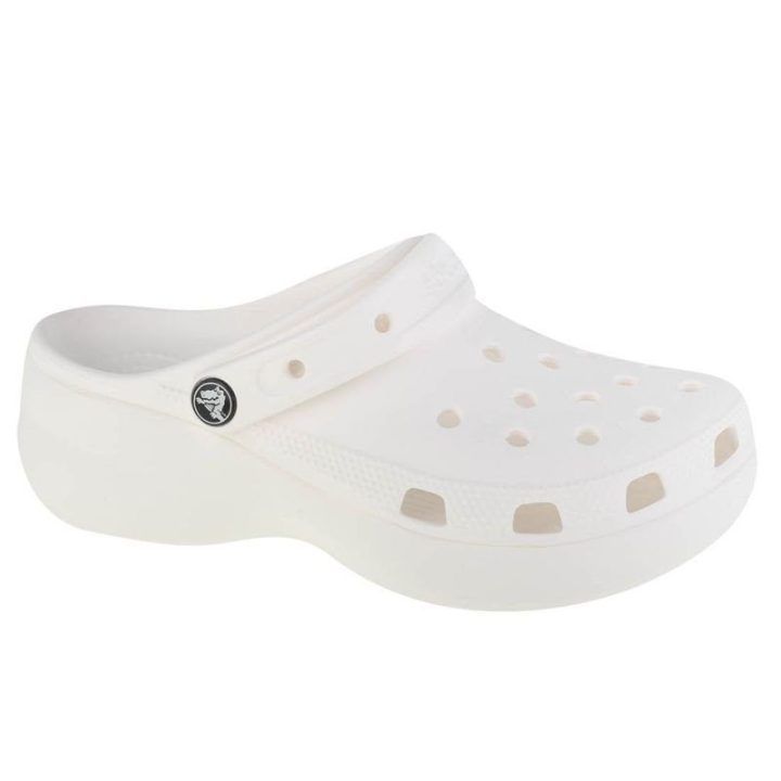 Moteriškos klumpės su paaukštintu padu Crocs Classic Platform, baltos