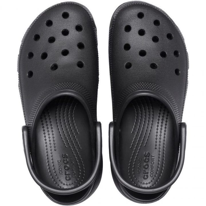 Moteriškos klumpės su platforma Crocs Classic Platform, juodos