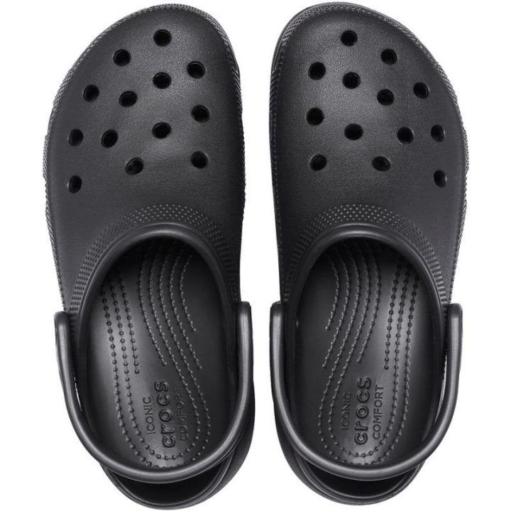 Moteriškos klumpės su platforma Crocs Classic Platform, juodos