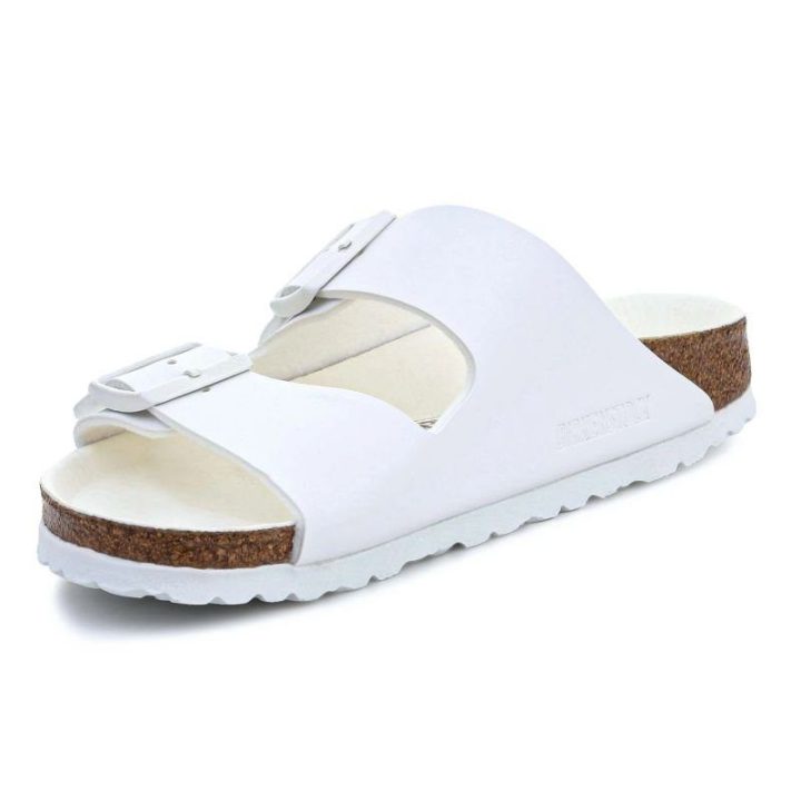 Moteriškos šlepetės Birkenstock Arizona, 1019046, baltos