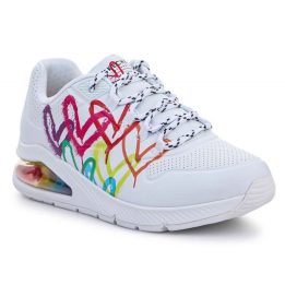 Moteriški sportbačiai Skechers Uno 2 - Floating Love, balti
