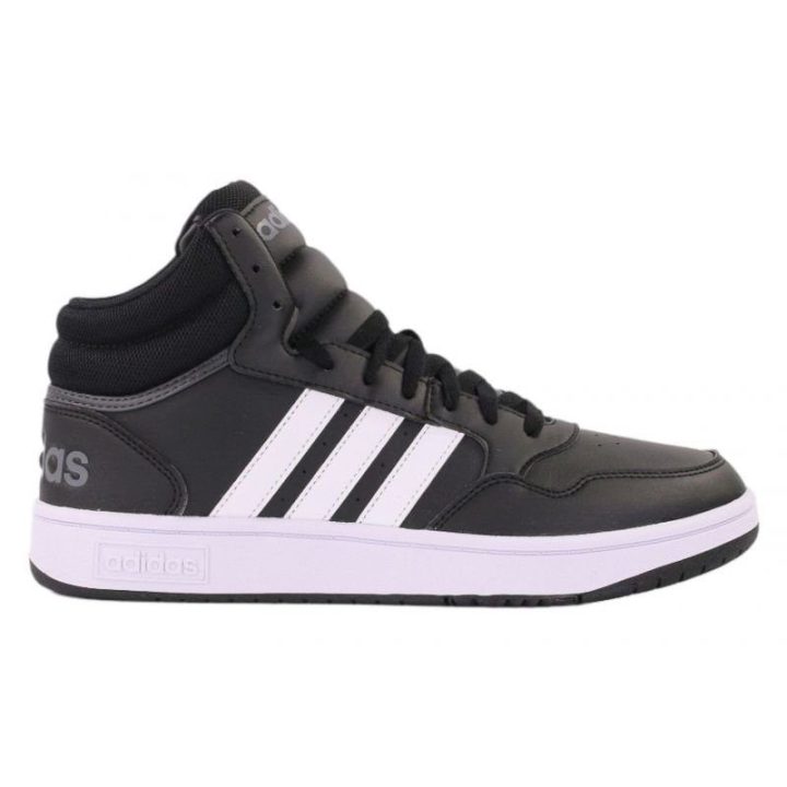 Vyriški sportbačiai aukštu auliuku adidas Hoops 3.0 Mid, juodi