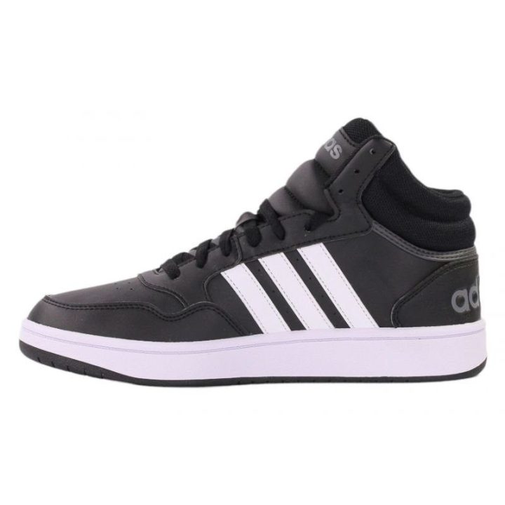 Vyriški sportbačiai aukštu auliuku adidas Hoops 3.0 Mid, juodi