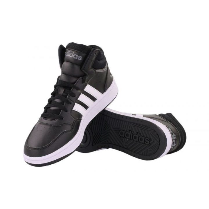 Vyriški sportbačiai aukštu auliuku adidas Hoops 3.0 Mid, juodi