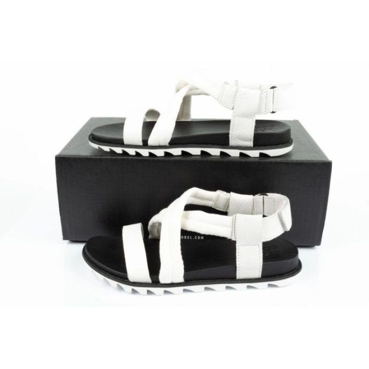 Moteriškos odinės basutės Sorel Roaming Decon, baltos