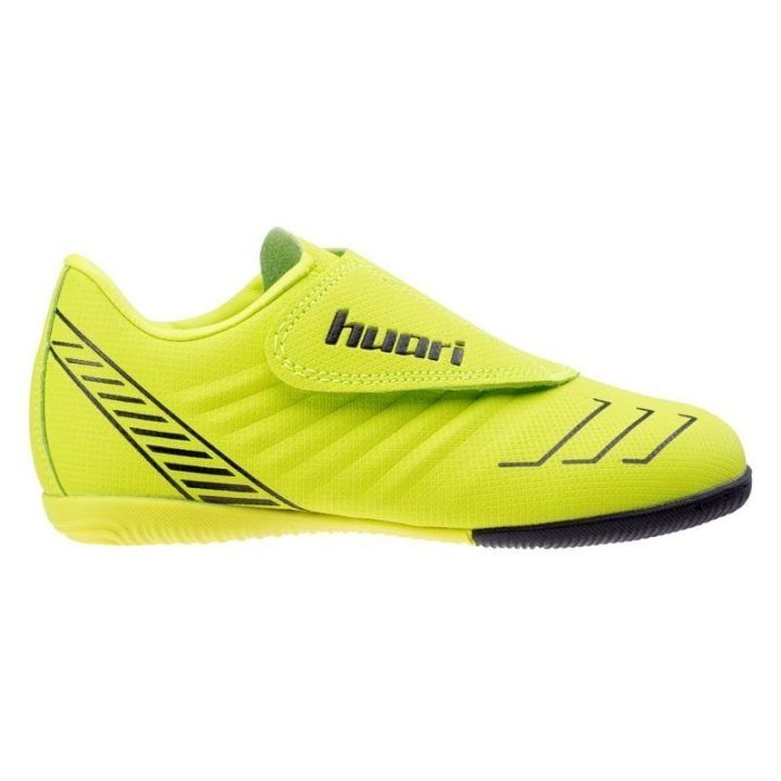 Vaikiški futbolo bateliai salei su lipuku Huari Pallo, geltoni