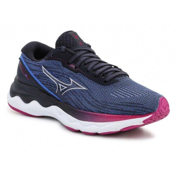 Moteriški bėgimo bateliai Skechers Wave Skyrise 3, tamsiai mėlyni