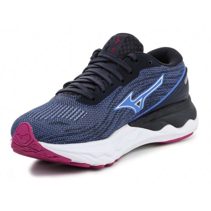 Moteriški bėgimo bateliai Skechers Wave Skyrise 3, tamsiai mėlyni