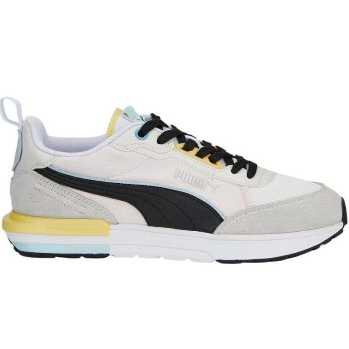 Moteriški sportbačiai Puma R22, pilki ir juodi