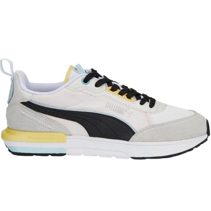 Moteriški sportbačiai Puma R22, pilki ir juodi