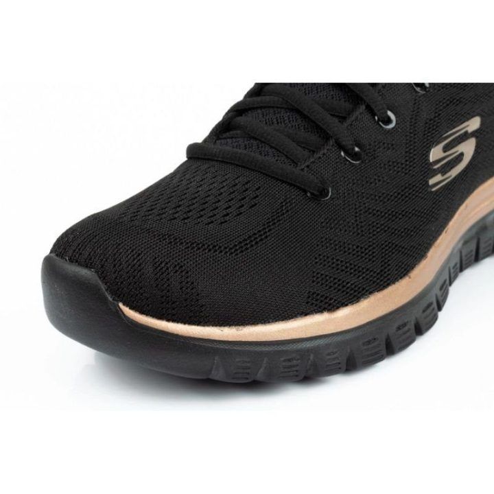 Moteriški sportbačiai su Memory Foam vidpadžiu Skechers, juodi