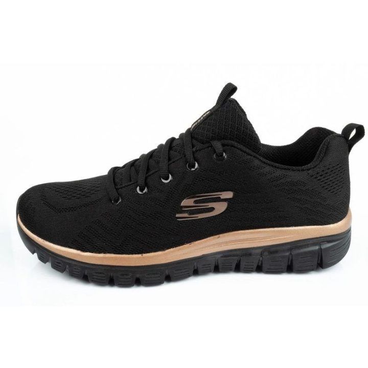Moteriški sportbačiai su Memory Foam vidpadžiu Skechers, juodi