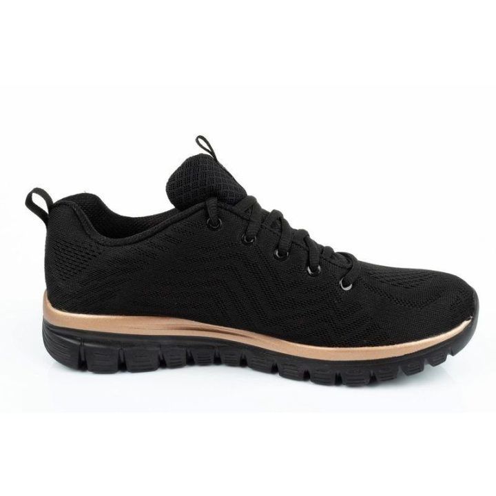 Moteriški sportbačiai su Memory Foam vidpadžiu Skechers, juodi