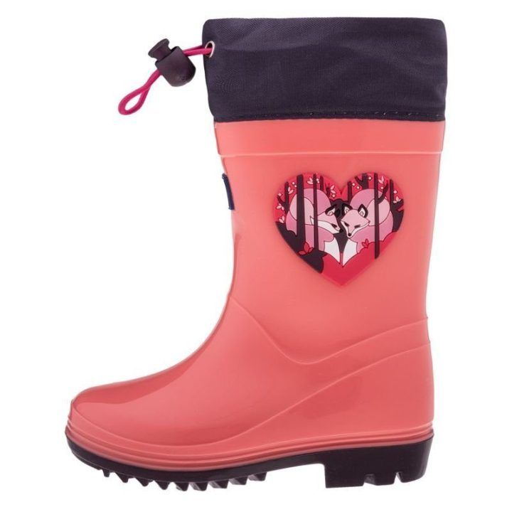 Vaikiški pašiltinti guminiai batai Bejo Kai Wellies, rožiniai