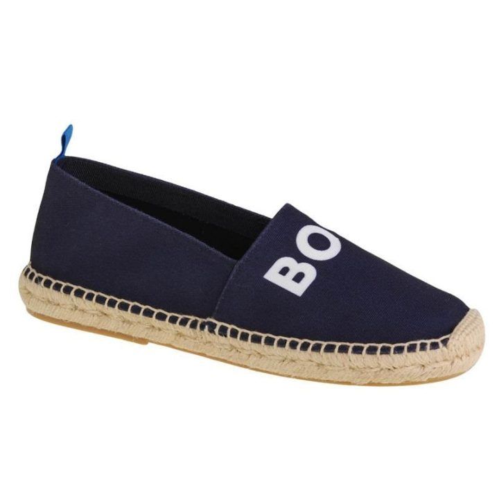 Moteriškos įspiriamos espadrilės Boss, tamsiai mėlynos