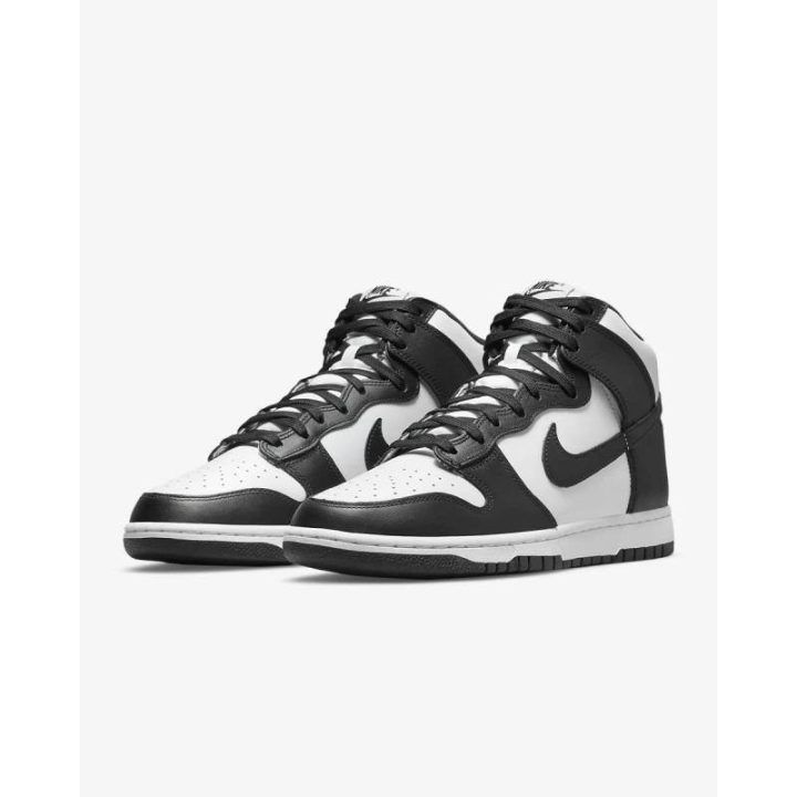 Aukšti sportbačiai Nike Dunk High Retro, juodi ir balti