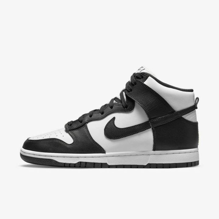 Aukšti sportbačiai Nike Dunk High Retro, juodi ir balti