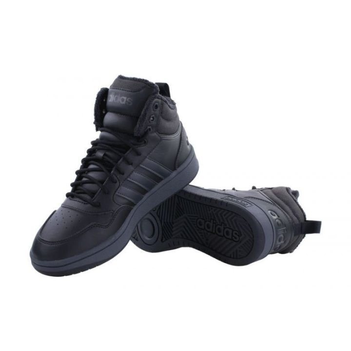 Vyriški sportbačiai aukštu auliuku adidas Hoops 3.0 Mid Wtr, juodi