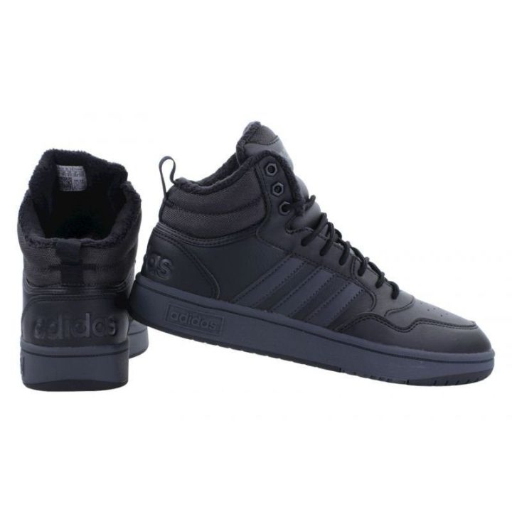 Vyriški sportbačiai aukštu auliuku adidas Hoops 3.0 Mid Wtr, juodi