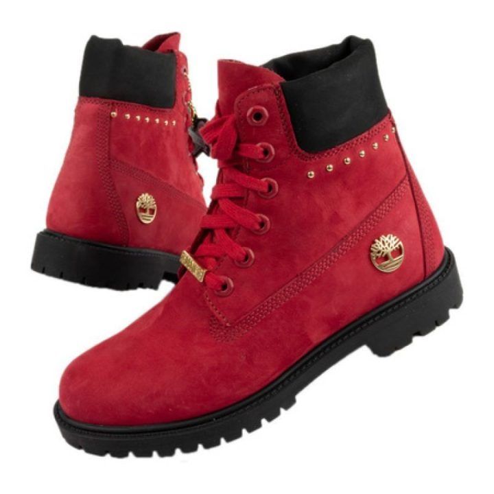 Moteriški žygio batai Timberland Heritage 6 In, raudoni