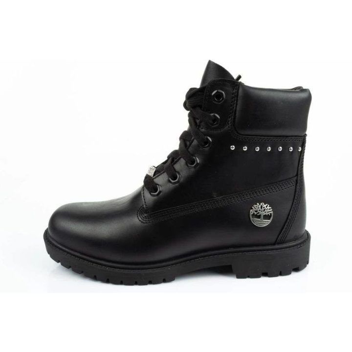 Moteriški odiniai žygio batai Timberland Heritage 6 In, juodi