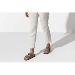Moteriškos šlepetės su sagtimis Birkenstock Arizona BS, rudos