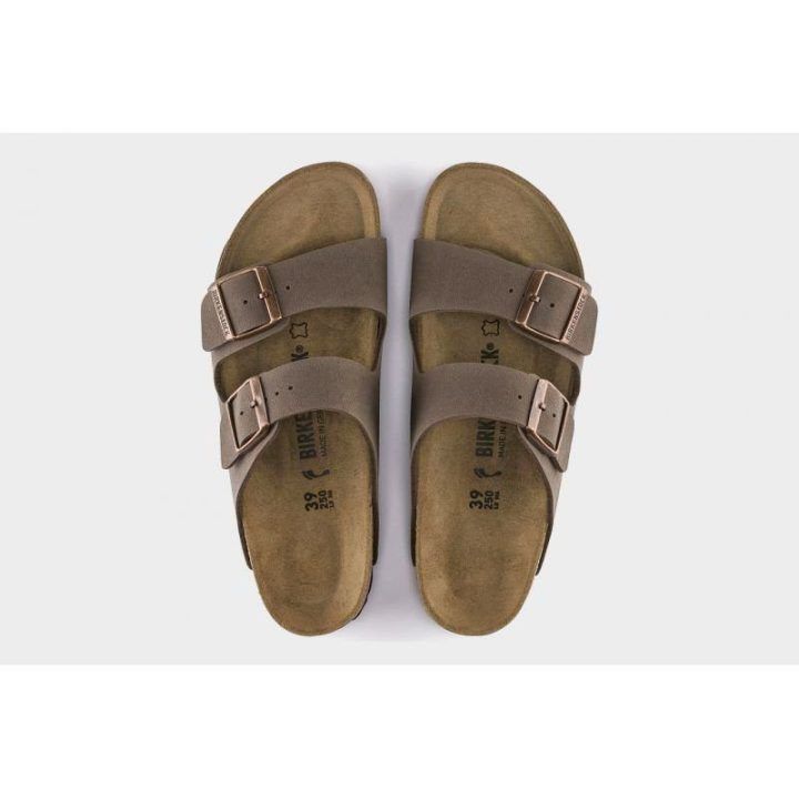 Moteriškos šlepetės su sagtimis Birkenstock Arizona BS, rudos