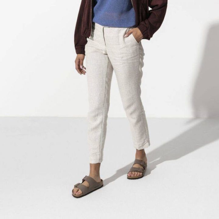 Moteriškos šlepetės su sagtimis Birkenstock Arizona BS, rudos