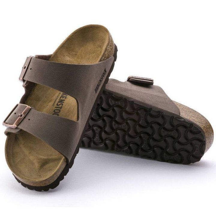 Moteriškos šlepetės su sagtimis Birkenstock Arizona BS, rudos