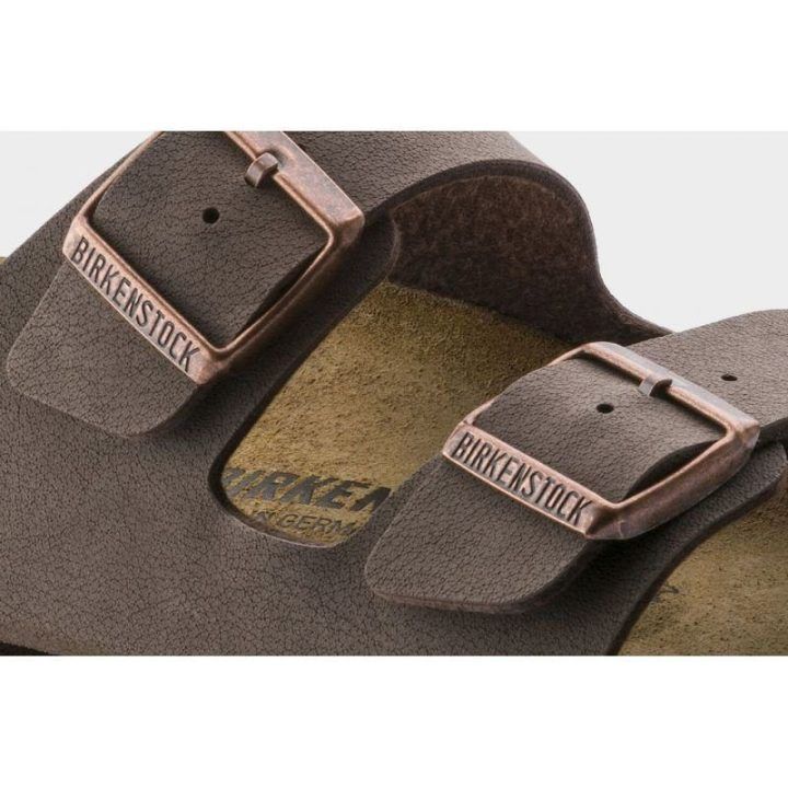 Moteriškos šlepetės su reguliuojamomis sagtimis Birkenstock Arizona, rudos