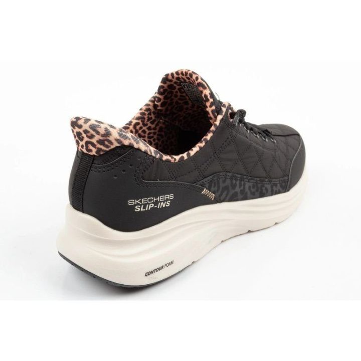 Moteriški įspiriami sportbačiai Skechers Cozy Fit, juodi