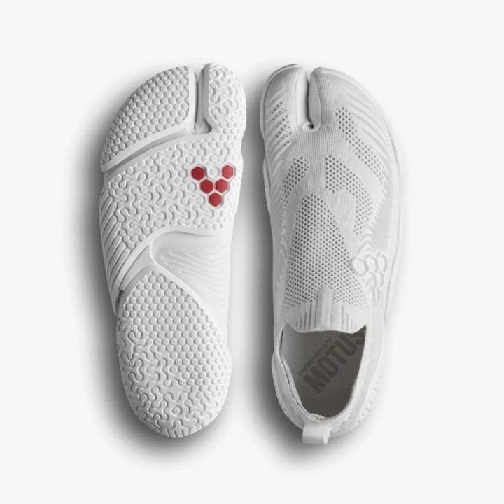 Vyriški barefoot tipo batai Vivobarefoot Motus Flex Tabi, balti
