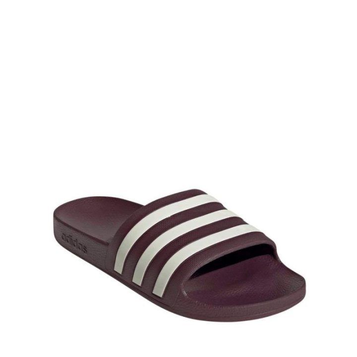 Moteriškos šlepetės baseinui adidas Adilette Aqua, bordo
