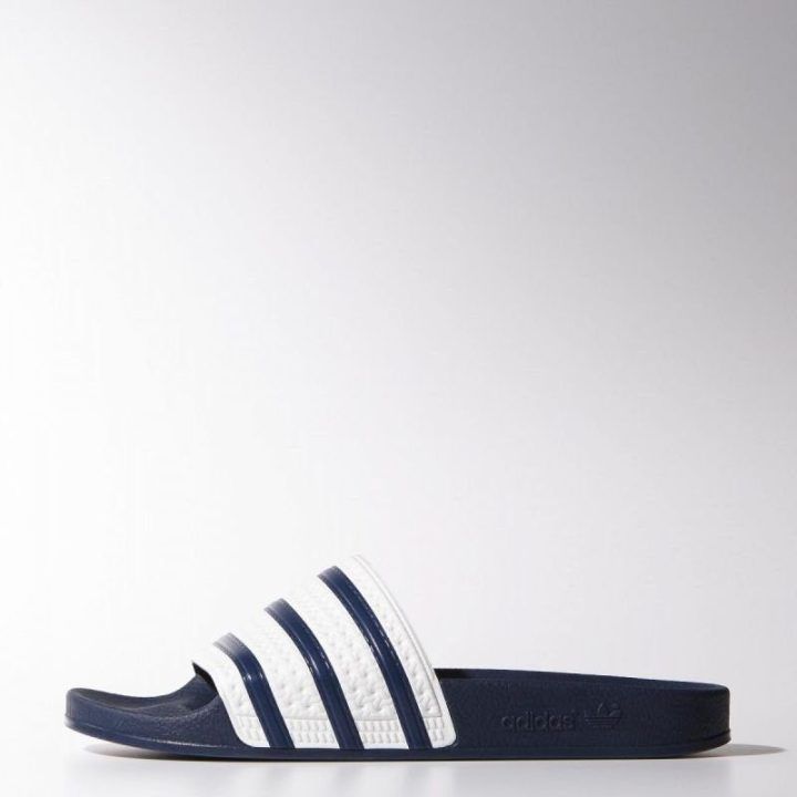 Vyriškos šlepetės adidas Originals Adilette, tamsiai mėlynos ir baltos