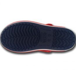 Basutės mergaitėms Crocs Crocband, tamsiai mėlynos ir raudonos