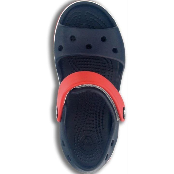 Basutės mergaitėms Crocs Crocband, tamsiai mėlynos ir raudonos