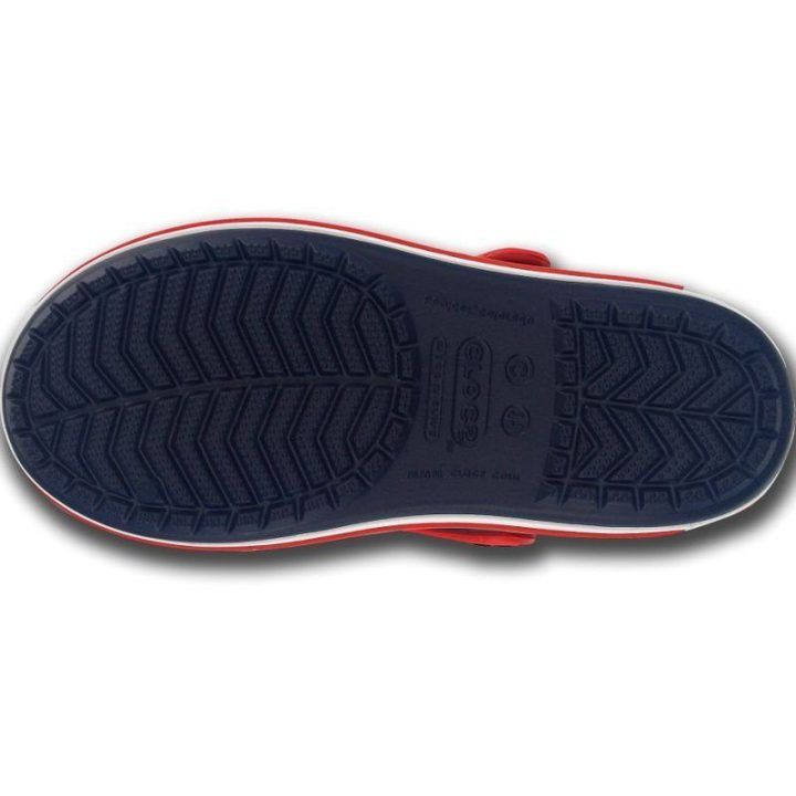 Basutės mergaitėms Crocs Crocband, tamsiai mėlynos ir raudonos