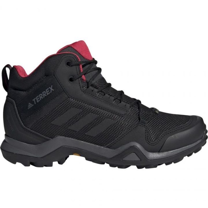 Moteriški žygio batai adidas Terrex AX3 Mid GTX, juodi
