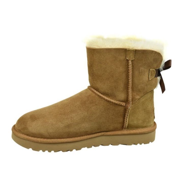 Moteriški odiniai žieminiai aulinukai UGG Mini Bailey Bow II, rudi