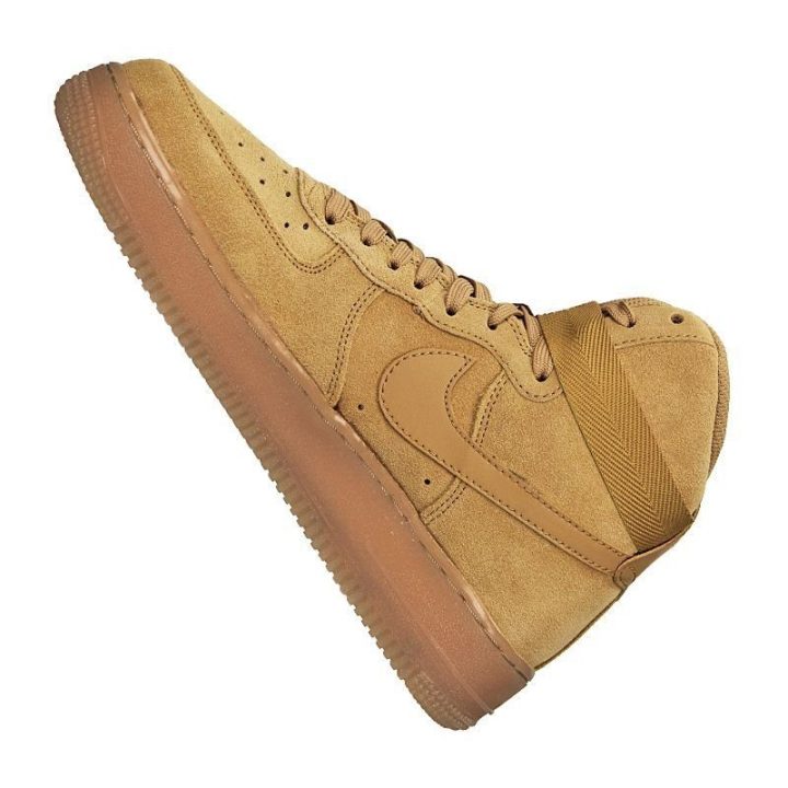 Vaikiški sportbačiai aukštu auliuku Nike Air Force 1 High LV8, rudi