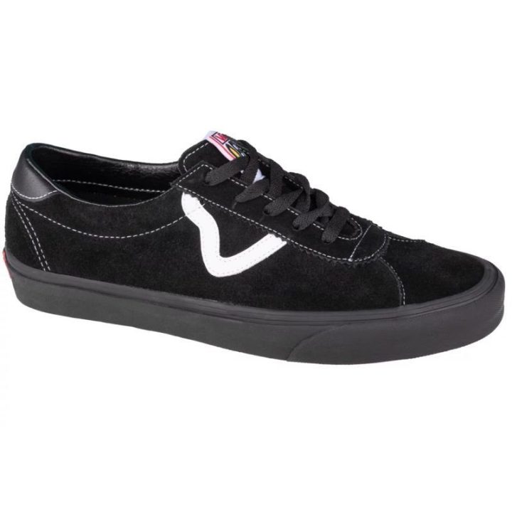 Uniseks zomšiniai batai Vans UA Sport, juodi