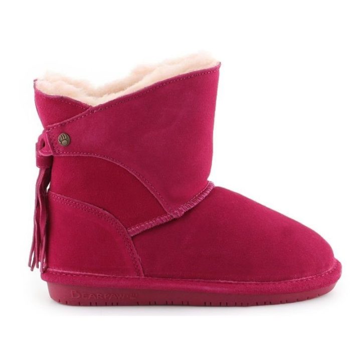 Vaikiški odiniai sniego batai su kailiuku Bearpaw Mia, rožiniai