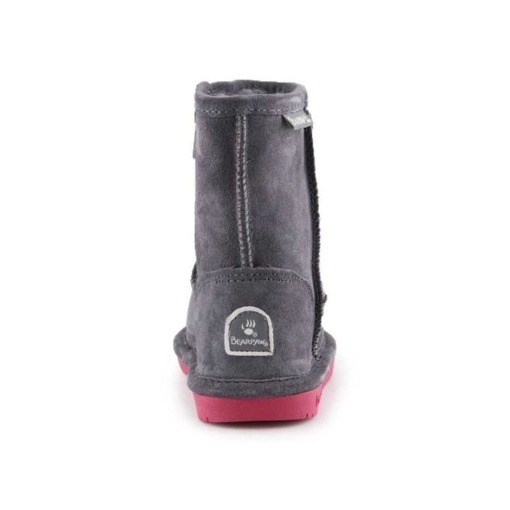 Vaikiški pašiltinti sniego batai su užtrauktuku Bearpaw Emma, pilki