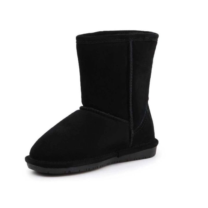 Vaikiški natūralios zomšos aulinukai Bearpaw NeverWet, juodi