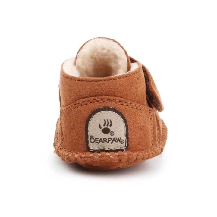 Batukai kūdikiams su kailiuku Bearpaw, rudi