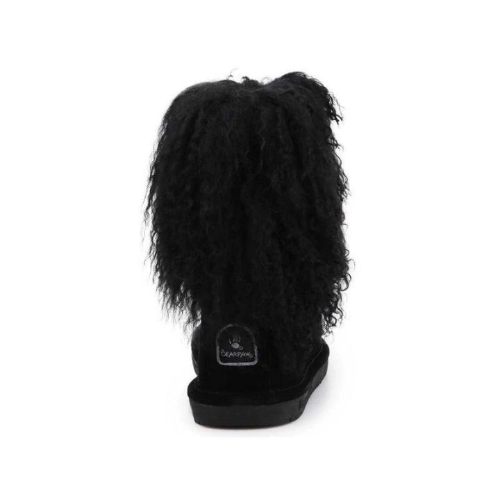 Vaikiški aukšti žieminiai batai Bearpaw Boo, juodi