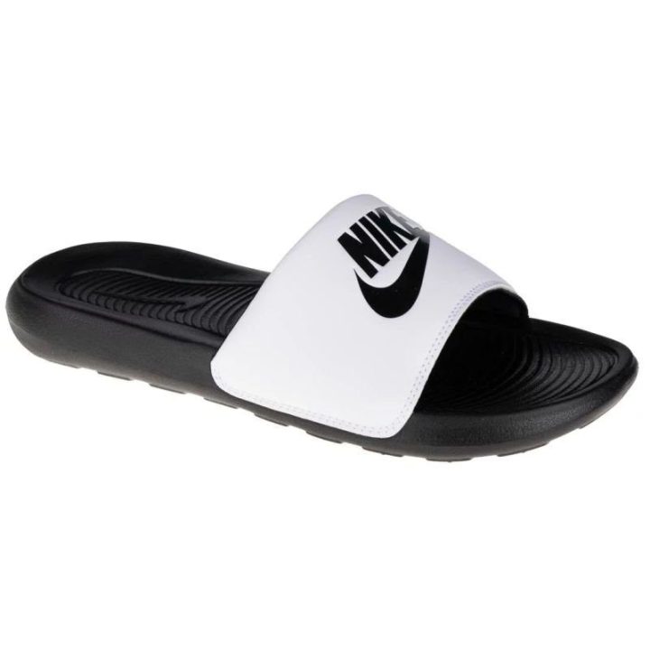 Moteriškos šlepetės baseinui Nike Victori One, baltos